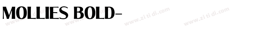 mollies bold字体转换
